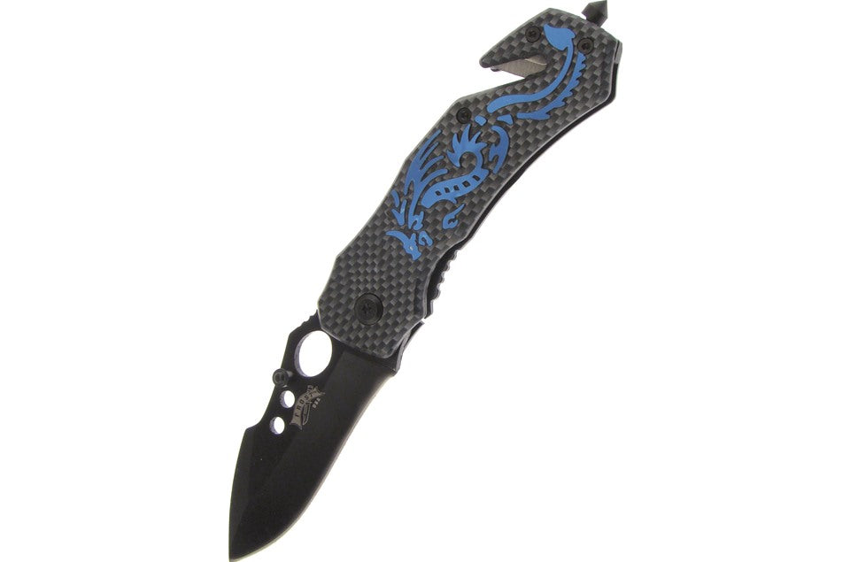 Blue Dragon Folder Black Blade 4"