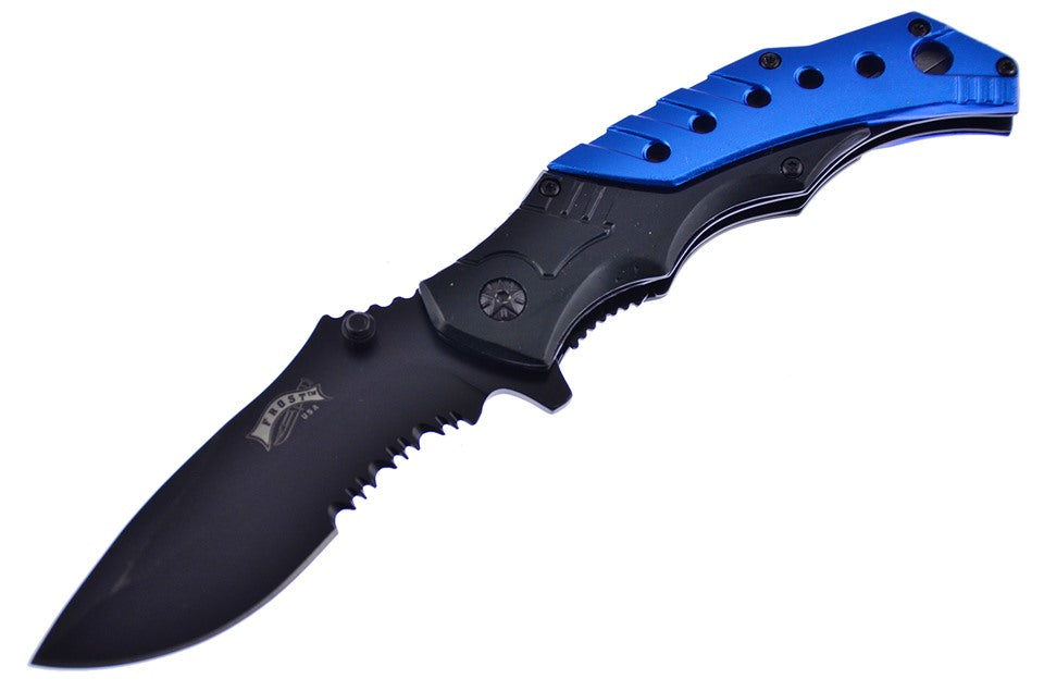 Black/Blue Aluminum Snapshot Tactical