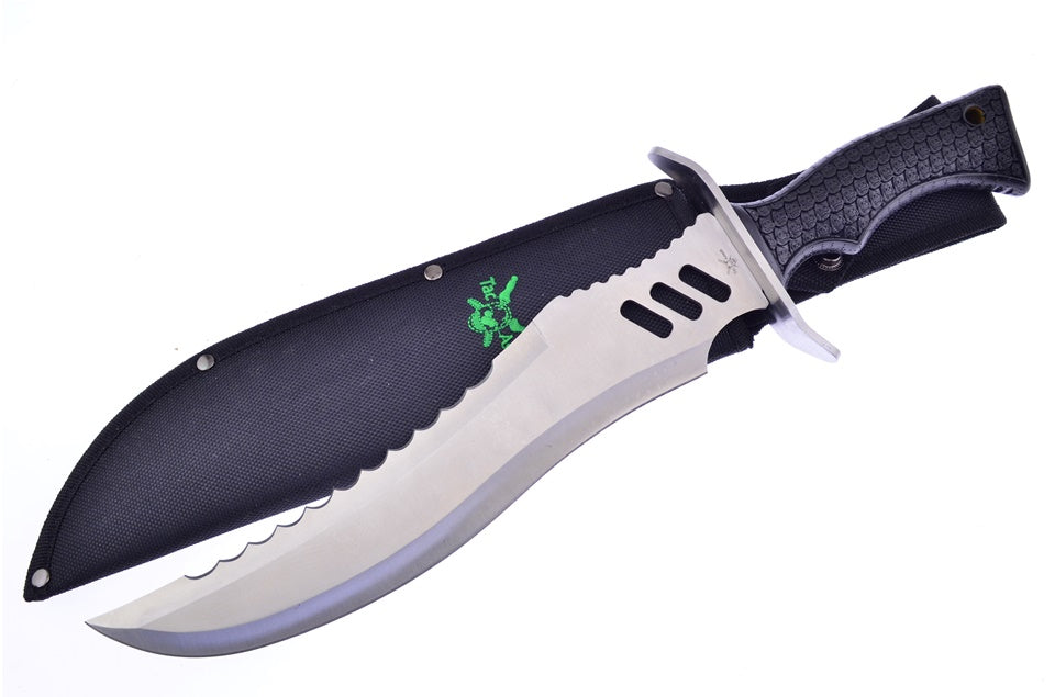 Black Campsite Reaper Stainless Steel Bowie