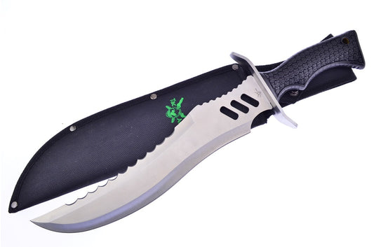 Black Campsite Reaper Stainless Steel Bowie