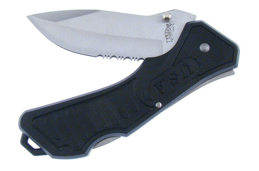 Black Buckshot Tactical Lock Back Knife