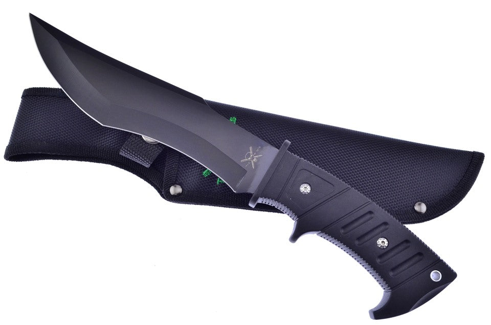 Black Rubber Bowie w/Sheath