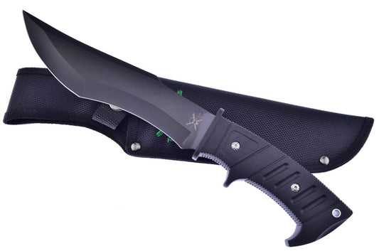 Black Rubber Bowie w/Sheath